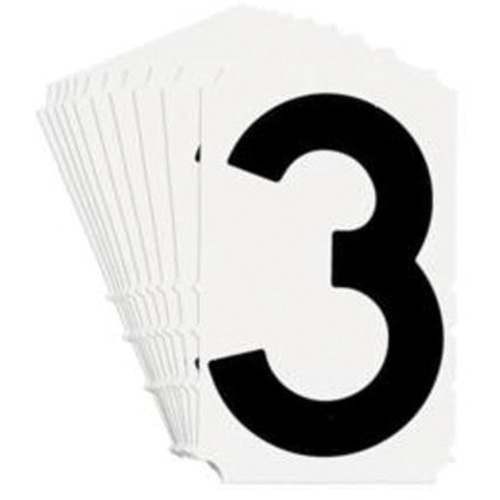 &eacute;tiquettes de lettres et chiffres gothiques individuels Quick-Align, 3, 4" h, Noir Canadian Safety Group Inc.