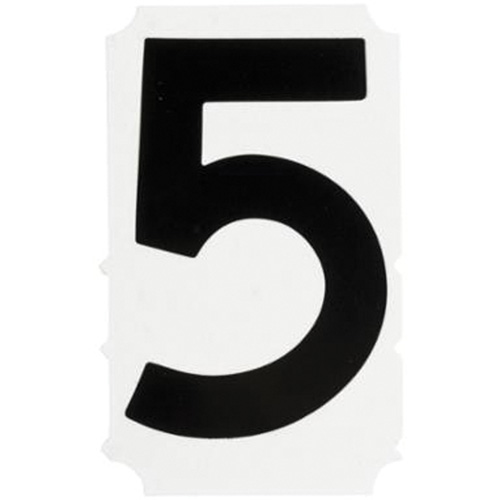 &eacute;tiquettes de lettres et chiffres gothiques individuels Quick-Align, 5, 4" h, Noir Canadian Safety Group Inc.