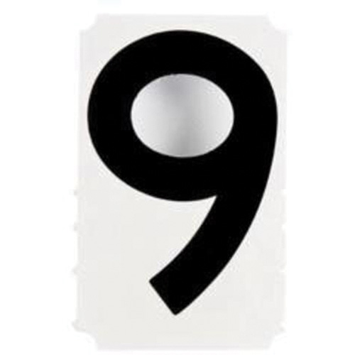 &eacute;tiquettes de lettres et chiffres gothiques individuels Quick-Align, 9, 4" h, Noir Canadian Safety Group Inc.
