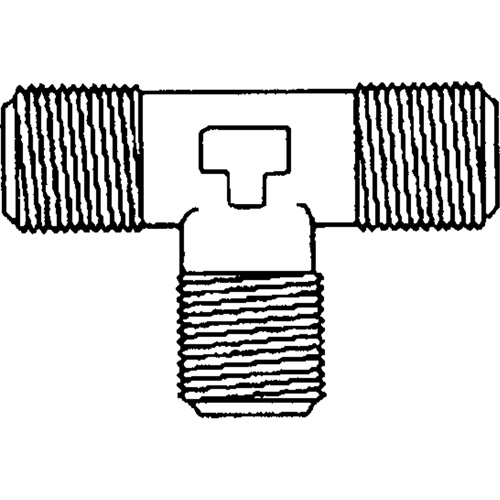 Male Pipe Tee, Brass, 1/8" Canadian Safety Group Inc.