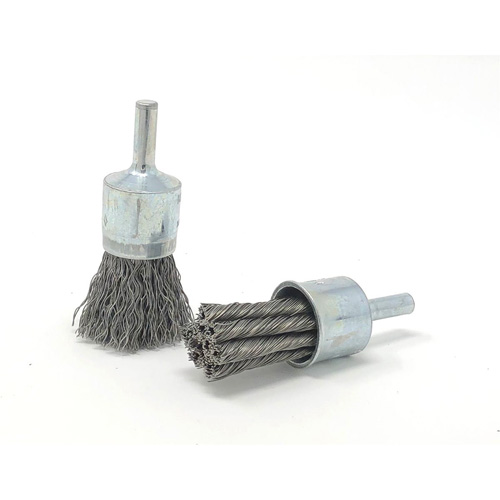 Crimped Wire End Brush, 3/4" Dia., 0.014" Wire Dia., 1/4" Shank Canadian Safety Group Inc.