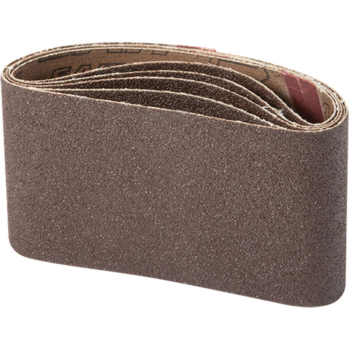 Portable Abrasive Belt, 3" W x 21" L, Aluminum Oxide, 100 Grit Canadian Safety Group Inc.