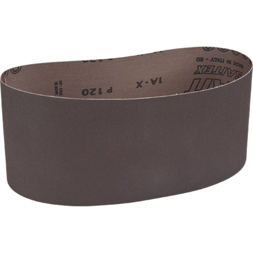 Courroie abrasive pour ponceuse portative, 4" la x 24" lo, Oxyde d'aluminium, Grain 120 Canadian Safety Group Inc.