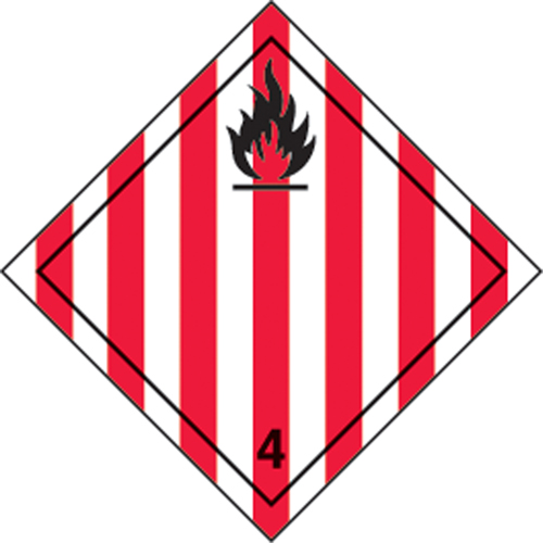&eacute;tiquettes d'exp&eacute;dition TMD, Classe 4,1, Solides inflammables, Papier Canadian Safety Group Inc.