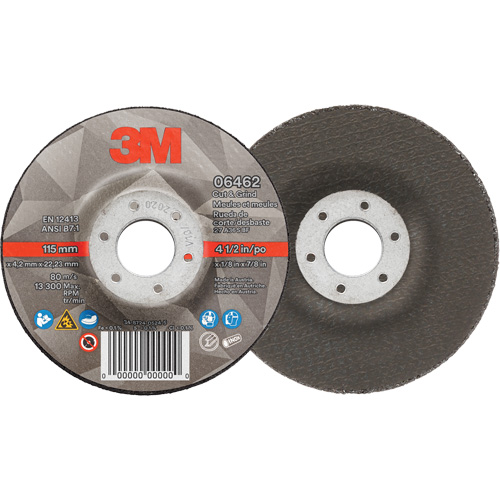 Meule &agrave; tronçonner, 4-1/2" x 1/8", Arbre de 7/8", Type 27, C&eacute;ramique Canadian Safety Group Inc.