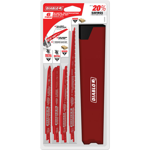 Ensemble de lames de scie alternative pour la coupe/d&eacute;molition du bois avec clous Canadian Safety Group Inc.