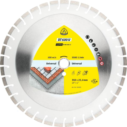DT 600 U Supra Large Diamond Cutting Blades Canadian Safety Group Inc.