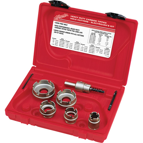 Sheet Metal Carbide Cutter Electrician's Kit, 7 Pieces Canadian Safety Group Inc.