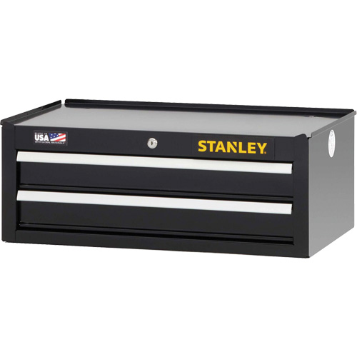 300 Series Middle Tool Chest, 26" W, 2 Drawers, Black Canadian Safety Group Inc.