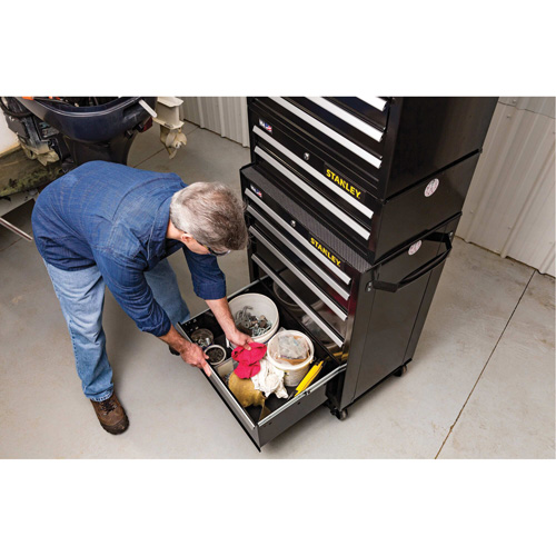 300 Series Middle Tool Chest, 26" W, 2 Drawers, Black Canadian Safety Group Inc.