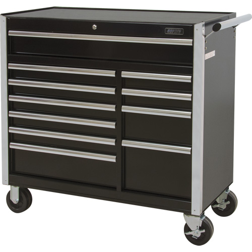 Chariot &agrave; outils industriel, 11 tiroirs, 41" la x 18-3/4" p x 39-1/3" h, Noir Canadian Safety Group Inc.