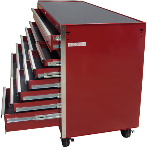 Chariot &agrave; outils industriel, 12 tiroirs, 56" la x 24-1/2" p x 38-1/8" h, Rouge Canadian Safety Group Inc.