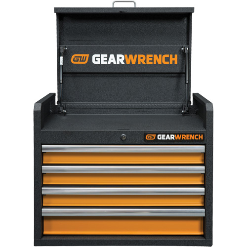 GSX Series Tool Chest, 26" W, 4 Drawers, Black/Orange Canadian Safety Group Inc.