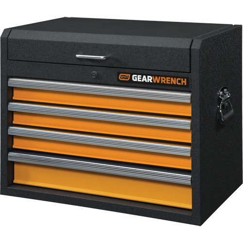 GSX Series Tool Chest, 26" W, 4 Drawers, Black/Orange Canadian Safety Group Inc.
