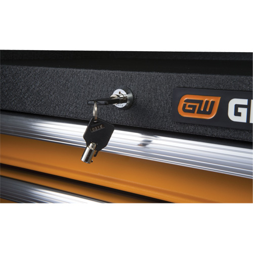 GSX Series Tool Chest, 26" W, 4 Drawers, Black/Orange Canadian Safety Group Inc.