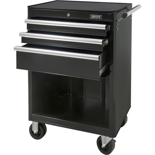 Chariot &agrave; outils industriel, 3 tiroirs, 29-4/5" la x 21-1/5" p x 38-4/5" h, Noir Canadian Safety Group Inc.