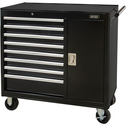 Industrial Tool Cart, 8 Drawers, 44-3/10" W x 21-1/10" D x 36-7/10" H, Black Canadian Safety Group Inc.