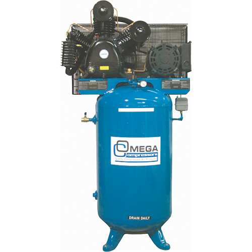 Industrial Series Air Compressors - Vertical Compressors - Two Stage, 66.6 Gal. (80 US Gal) Canadian Safety Group Inc.