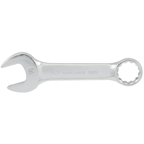 Cl&eacute; mixte courte enti&egrave;rement polie, 12 pans, 10 mm, Fini Chrome Canadian Safety Group Inc.