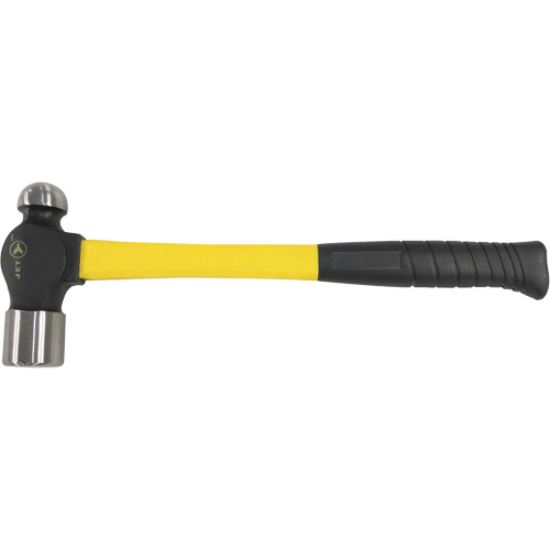 BP-16F Marteau &agrave; panne ronde &agrave; manche en fibre de verre, Poids de la t&ecirc;te 16 oz, Face Ordinaire, Prise Coussin&eacute;e Canadian Safety Group Inc.