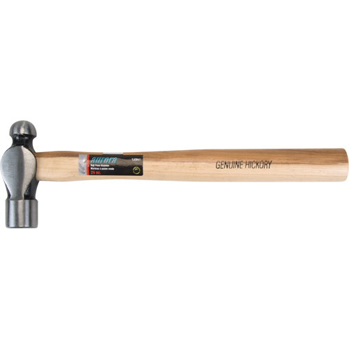 Ball Pein Hammer, 24 oz. Head Weight, Plain Face, Wood Handle Canadian Safety Group Inc.