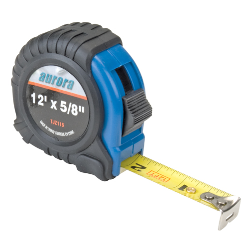 Ruban &agrave; mesurer, 5/8" x 12', Marques de goujon po/pi Canadian Safety Group Inc.