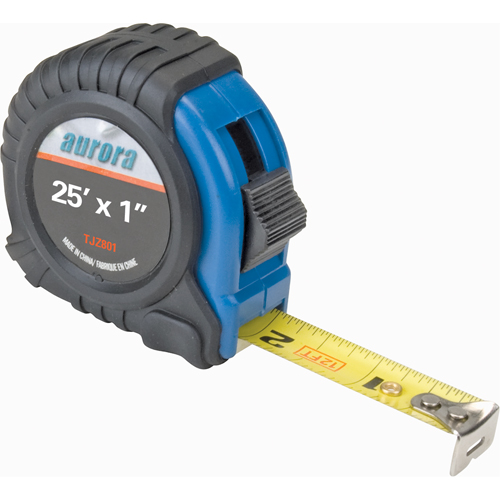 Ruban &agrave; mesurer, 1" x 25', Marques de goujon po/pi Canadian Safety Group Inc.