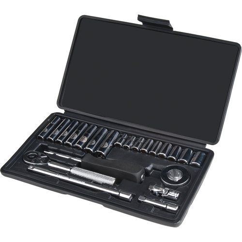 Jeu de douilles, 22 Mcx, Prise de 1/4", Profond Canadian Safety Group Inc.