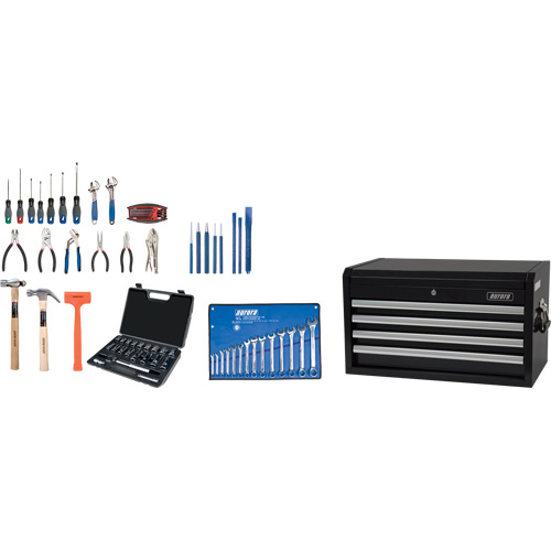 Ensemble d'outils de d&eacute;part avec coffre en acier, 70 morceaux Canadian Safety Group Inc.