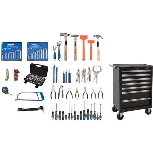Ensemble d'outils interm&eacute;diaires avec coffre en acier, 112 morceaux Canadian Safety Group Inc.