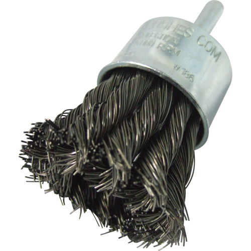 Knotted Wire End Brushes, 1" Dia., 0.014" Wire Dia., 1/4" Shank Canadian Safety Group Inc.