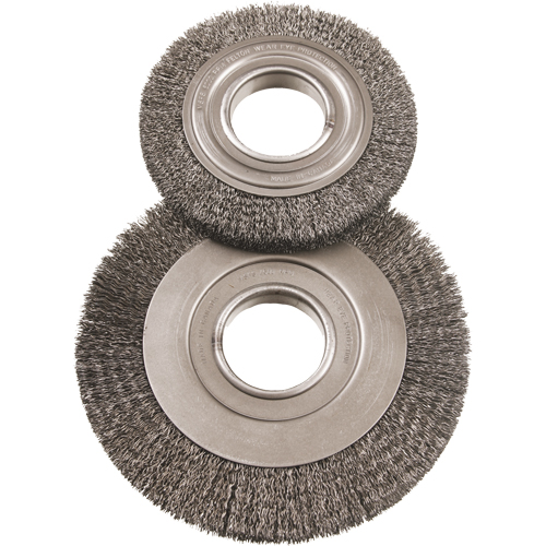 8" Major Wire Wheel Brushes, 8" Dia., 0.012" Fill, 2" Arbor Canadian Safety Group Inc.