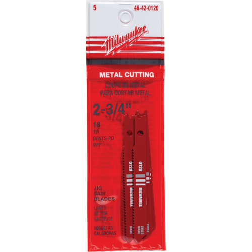 Lames de scie sauteuse, Acier rapide, Tige en U, 2-3/4" lo, 18 dents par pouce Canadian Safety Group Inc.