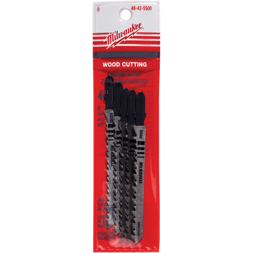 Lame de scie sauteuse, Bim&eacute;tal, Tige en T, 4" lo, 6 dents par pouce Canadian Safety Group Inc.