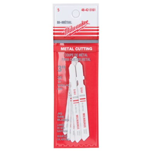 Lame de scie sauteuse, Bim&eacute;tal, Tige en T, 3" lo, 24 dents par pouce Canadian Safety Group Inc.