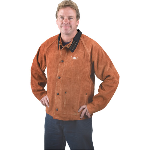 Veste de soudage, Cuir, 4T-Grand, Lava Brown Canadian Safety Group Inc.