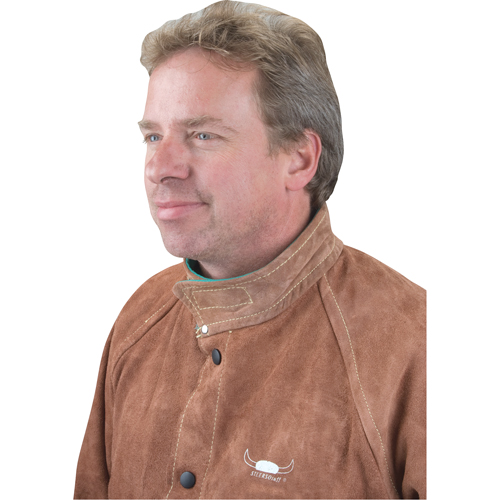 Veste de soudage, Cuir, 4T-Grand, Lava Brown Canadian Safety Group Inc.
