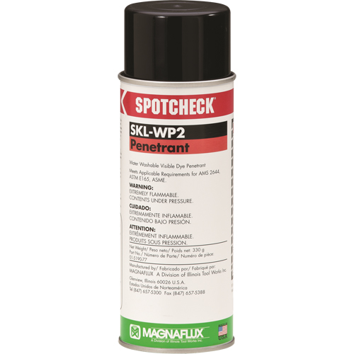 Spotcheck&reg; Penetrants - SKL-WP2 Water Washable Penetrants, Aerosol Can Canadian Safety Group Inc.