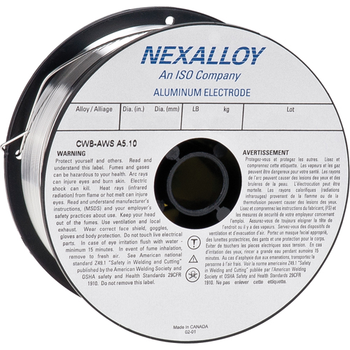4043 Welding Wire, Aluminum, 0.030" Diameter Canadian Safety Group Inc.