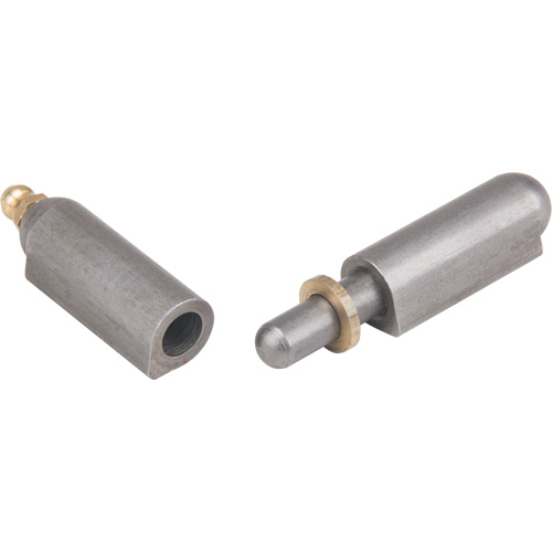 Weld-On Hinge, 0.512" Dia. x 3.15" L, Mild Steel w/Fixed Steel Pin Canadian Safety Group Inc.