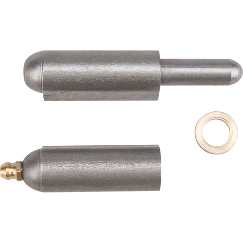 Weld-On Hinge, 0.63" Dia. x 3.937" L, Mild Steel w/Fixed Steel Pin Canadian Safety Group Inc.