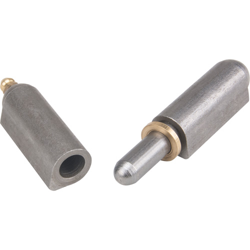 Weld-On Hinge, 0.63" Dia. x 3.937" L, Mild Steel w/Fixed Steel Pin Canadian Safety Group Inc.