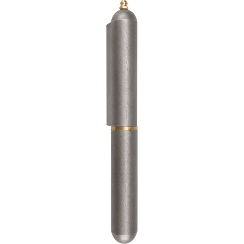 Weld-On Hinge, 0.906" Dia. x 7.874" L, Mild Steel w/Fixed Steel Pin Canadian Safety Group Inc.