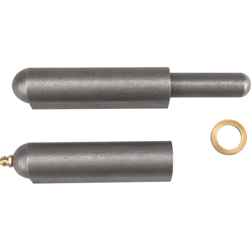 Weld-On Hinge, 0.906" Dia. x 7.874" L, Mild Steel w/Fixed Steel Pin Canadian Safety Group Inc.