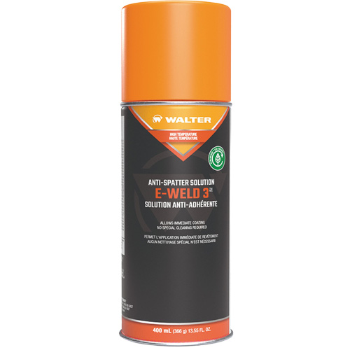 E-Weld 3 High-Temperature Anti-Spatter Solution, Aerosol Canadian Safety Group Inc.