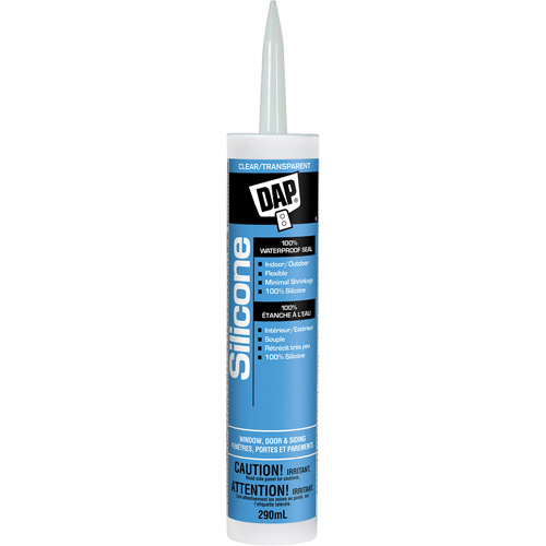 Scellant de silicone, 290 ml, Tube, Transparent Canadian Safety Group Inc.