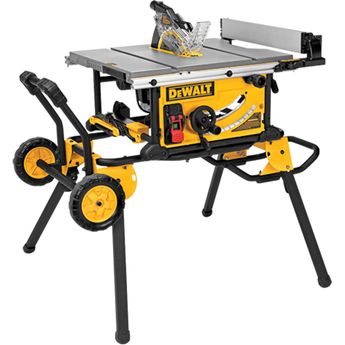 Jobsite Table Saw With Rolling Stand, 15 A, 4800 RPM Canadian Safety Group Inc.