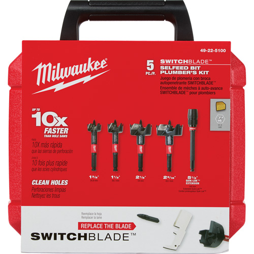 Switchblade Plumber's Self-Feed Bit Set Canadian Safety Group Inc.