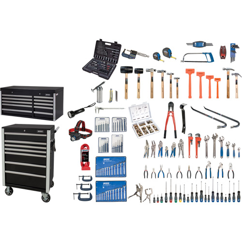 Ensemble d'outils ultime avec coffre en acier et chariot, 358 morcea Canadian Safety Group Inc.