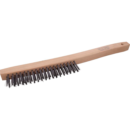 Long Handle Industrial-Duty Scratch Brush, Steel, 3 x 19 Wire Rows, 14" Long Canadian Safety Group Inc.